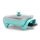 Greenlife 12" 5QT Square Electric Skillet, Glass Vented Lid, Ceramic Pfas-fre... New. Price: $64.62.