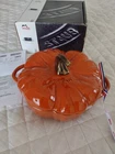 New Staub Pumpkin Cocotte 3.5 Qt 9.5" Cinnamon Enamel Cast Iron Dutch Oven 2015. Price: $299.00.