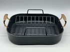 Viking Hard Anodized Nonstick Roaster W/ Rack & Bonus Carving Set (reg. $219) New. Price: $129.00.