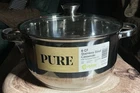 Ecolution 6 Qt Stainless Steel Casserole Pot With Tempered Glass Lid. New. Price: $26.50.