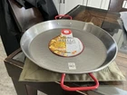 Garcima 15-INCH Polished Steel Paella Pan, 38CM, Silver Spain New. Price: $8.00.