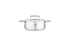Fissler Pure Collection Stainless Steel 4.1 Quart Rondeau With Metal Lid New. Price: $169.95.