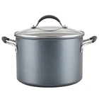 Circulon 8 Qt Aluminum Non-stick Stockpot With Lid Double Handle Gray New. Price: $70.00.