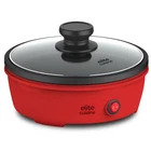 Elite Cuisine EGL5101 8.5" Round Mini Skillet With Glass Lid New. Price: $20.38.