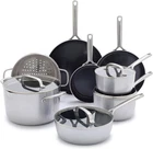 GP5 Vista 12-PIECE 5-PLY Stainless Steel Cookware Set, Nonstick & Safe New. Price: $749.99.