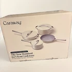 Caraway 12 Piece Non-toxic Ceramic Non-stick Cookware Cream Set New. Price: $318.75.