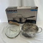 Cuisinart Professional Series 3-QT Saute Pan W/ Lid, Stainless New. Price: $47.69.