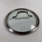 Calphalon Glass Lid 8 Oem Stainless Rim Saucepan Cover Replacement Used. Price: $14.99.