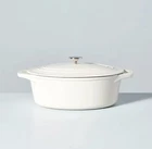 6QT Enameled Cast Iron Dutch Oven Sour Cream - Hearth & Hand W/ Magnolia New. Price: $69.99.