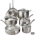 Tramontina 12-PIECE Tri-ply Clad Stainless Cookware Set Induction 80116/003DS New. Price: $269.48.