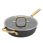 Oster Abbottsford 4 Quart Nonstick Aluminum Saute Pan With Glass Lid Black New. Price: $49.50.
