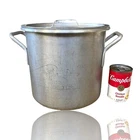 Vtg Lincoln Ever Wear 9 Quart Stock Pot With Lid Aluminum Commercial Cook Used. Price: $53.00.