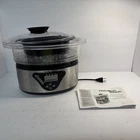 Hamilton Beach Digital Food Steamer & Rice Cooker VS04 5.5QT Stainless W/ Book Used. Price: $40.00.