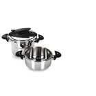 Magefesa Prisma Pressure Cooker 4.26.3 Qt 18/10 Stainless Steel Easy Lock New. Price: $227.95.