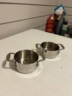 All-clad Stainless Steel Mini Sauce Pots Set Of 2 Small Casserole Euc Used. Price: $25.00.