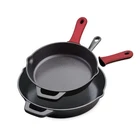 Tramontina Cast Iron Skillets Preseasoned Silicone Grips Oven Safe 2-PIECE New. Price: $49.43.