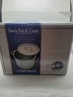 Crestware SSPOT12 Stock W/cover, Qt, 18/0 Stainless Steel 3 Ply Bottom New. Price: $44.64.
