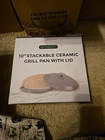 Servappetit Ceramic Grill Pan With Lid Stackable 10 Inch Gray New. Price: $33.25.
