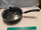 New T-fal Ultimate Hard Anodized Titanium Non Stick Thermo Spot 3.5 Qt Saute Pan. Price: $59.00.