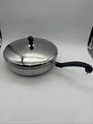 Vtg Farberware 10 Frying Pan Skillet Lid Stainless Steel Usa Aluminum Clad Used. Price: $24.95.