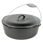 Lodge Dutch Oven 7 Qt Cast Iron Black Lid Spiral Bail Handle Pre-seasoned Camp New. Price: $91.89.