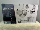 Anolon Nouvelle Copper Stainless Steel 10PC Cookware Set Induction Oven-safe New. Price: $120.00.