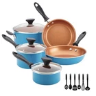 Farberware Pro 14PC Copper Ceramic Nonstick Cookware Set With Prestige Tools New. Price: $79.99.