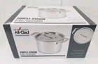 All-clad Simply Strain 8 Qt Stainless Steel Multipot Stockpot & Lid 9D1 New. Price: $119.99.