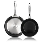 Magefesa Prisma Frying Pan Set 7.8 9.4 18/10 Stainless Steel Triple-layer New. Price: $115.14.