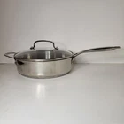 Cuisinart Quart Stainless Steel Saucepan Saute With Lid 7733-24PP Used. Price: $22.49.