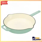 The Pioneer Woman 12" Enameled Cast Iron Skillet Frying Pan Greyed Jade Green New. Price: $42.99.
