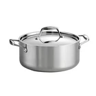 Tramontina 5 Quart Tri Ply Clad Stainless Steel Covered Dutch Oven With Lid New. Price: $114.90.