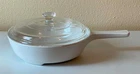 Used Corningware Browning Dish MW-83B Microwave Lid Pyrex P83C White Round Usa. Price: $24.99.