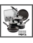Farberware 15PC Aluminum Cookware Set 350F Black Reliance Prestige Tools Pot Pan New. Price: $79.90.