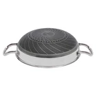 32CM/12.59IN Stainless Steel Non-stick Pan With Lid-carrying Handle For All Hobs New. Price: $35.50.
