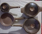 Carote 4 Pots And Pans Set Non Stick, Cookware Used. Price: $50.00.