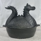 Plow Hearth Dragon Wood Stove Steamer Cast Iron Fireplace Humidifier Used. Price: $79.99.