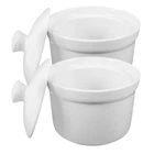 Ciieeo Ceramic Stew Pot With Lid 3.93 Inch Porcelain Soup Bowl For Steaming Egg New. Price: $31.12.