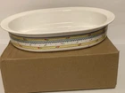 Corning Ware Casserole Dish Oval 2L Classic Elegance C-220-B Floral Yellow Dots Used. Price: $9.95.