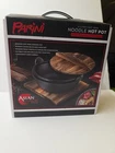 Parini 2 Liter Cast Iron Noodle Hot Pot With Wooden Lid And Trivet New Open Box. Price: $17.99.