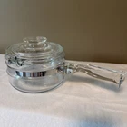 Vintage Pyrex Flameware Clear Glass Saucepan Original Lid 6212 B Usa Used. Price: $29.75.