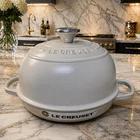 Le Creuset Signature Cast Iron Bread Oven 1.75 Qt Brioche France New. Price: $350.00.