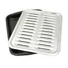 Range Kleen BP100 Porcelain Broiler Pan With Chrome Grill, 2-PIECE,BLACK,16.5 New. Price: $44.81.