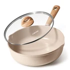 Carote 5QT Ceramic Non Stick Frying Pan Skillet With Lid, Jumbo Cooker Indu New. Price: $22.97.