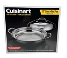 Cuisinart 12" Everyday Pan With Dome Lid Model 725-30D, Stainless Steel New. Price: $89.00.