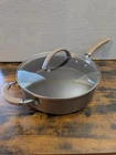 Circulon Premier Professional 5QT/4.7L 3 Tall Frying Pan & Glass Lid 2 Handles Used. Price: $29.67.