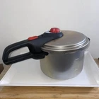 T-fal P2614634 6QT Aluminum Stove Top Pressure Cooker Locking Lid Safety Valve Used. Price: $55.00.