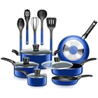 Serenelife SLCW15BLU 15-PIECE Set Kitchenware Pots & Pans Basic Open. Price: $92.99.