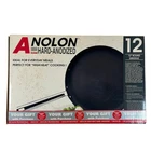 Anolon Hard-anodized 12 Inch Round Griddle Pan High Heat Nonstick Meyer Black New. Price: $44.49.