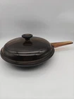 Vision Corning Amber Pyrex 10" Skillet Frying Pan W/ Lid Usa Glass Read! Used. Price: $9.99.